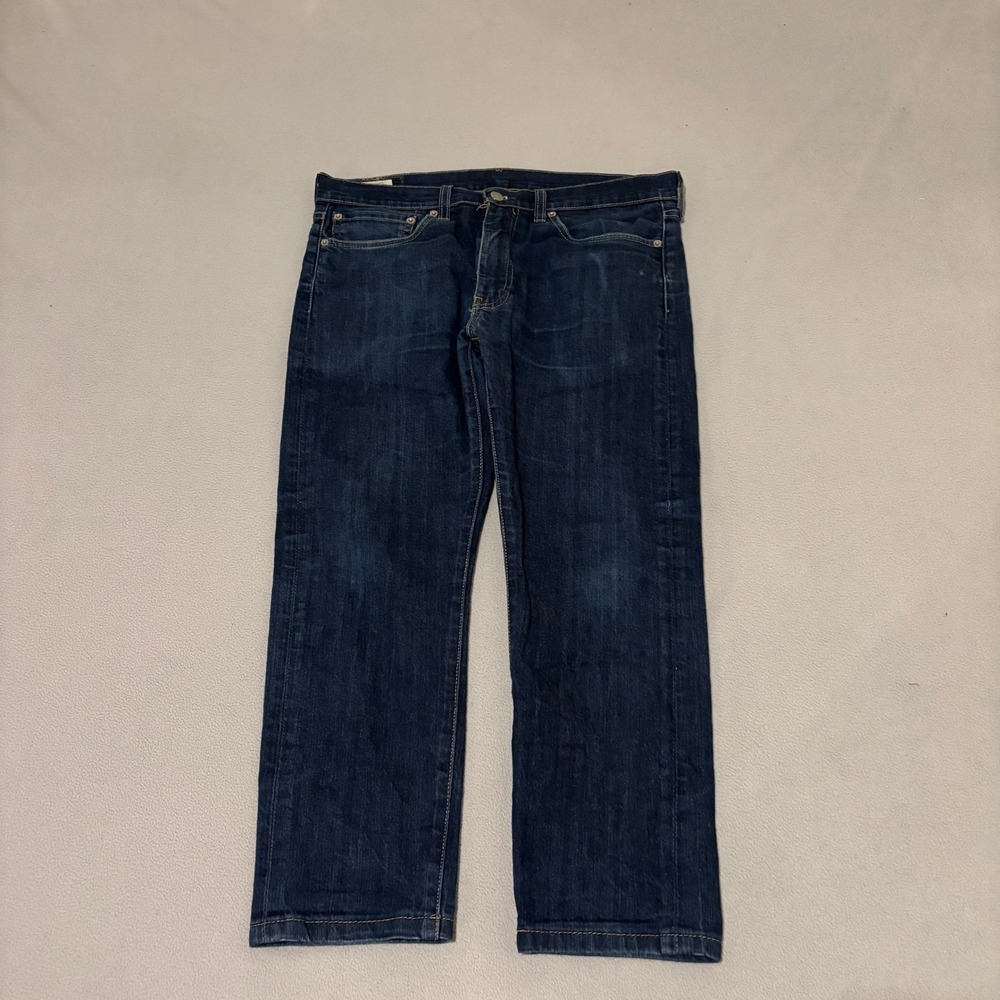 Levis 510 Premium Mens Dark Wash Straight Leg‎ Stretch Denim Jeans Blue 34x30
